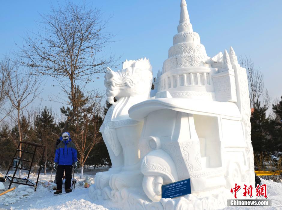 黑龙江雪雕黑悟空引热议，传统与创新的微妙平衡挑战传统观念