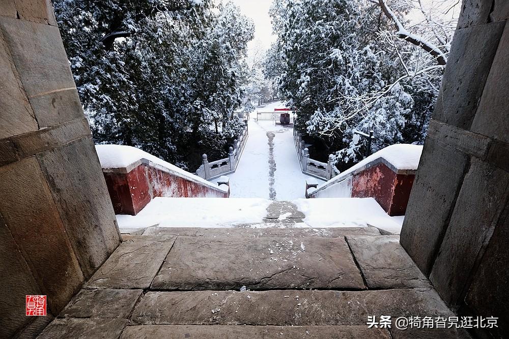 雪后小镇的静谧雪景，街道上的纯白画卷